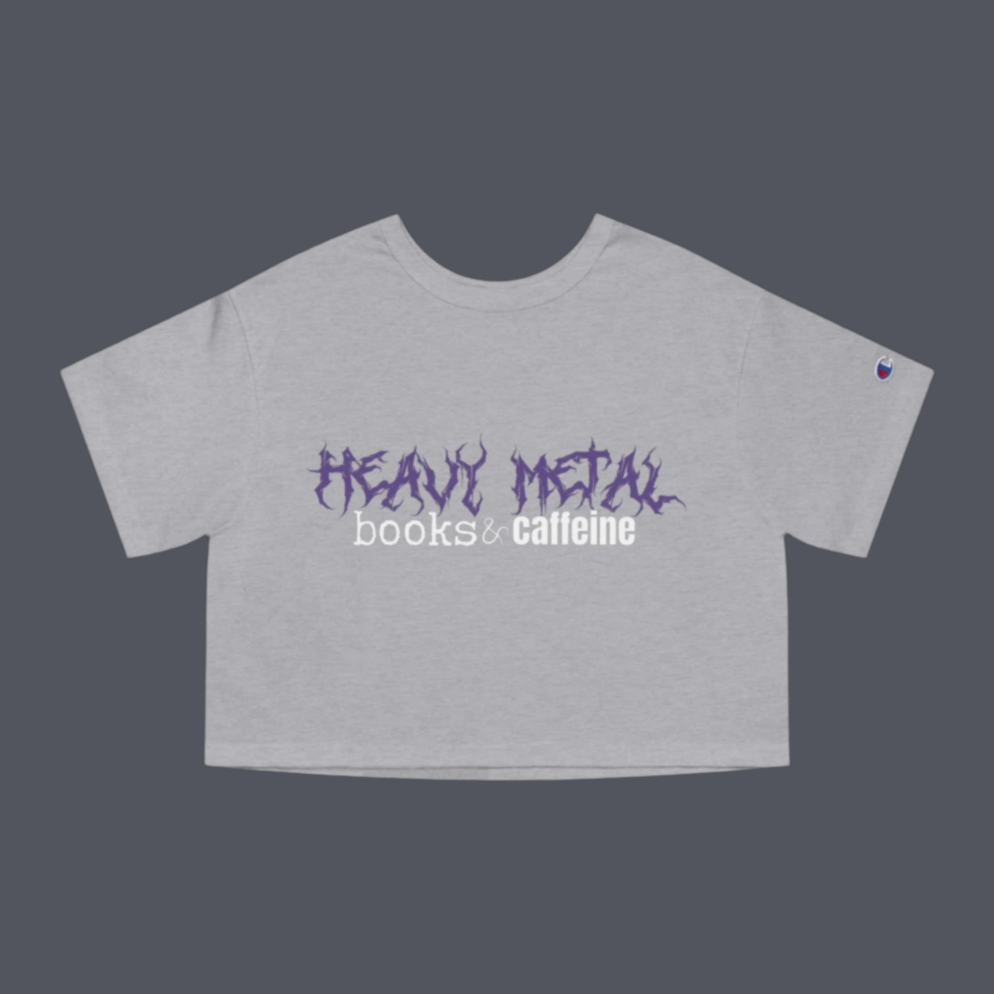 Heavy Metal, Books, & Caffeine Cropped T-Shirt