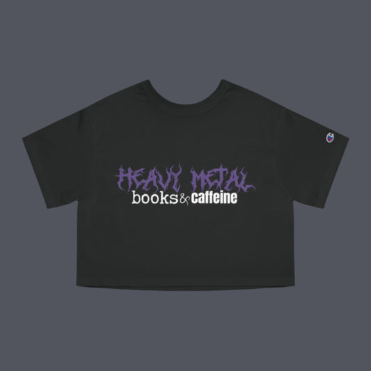 Heavy Metal, Books, & Caffeine Cropped T-Shirt