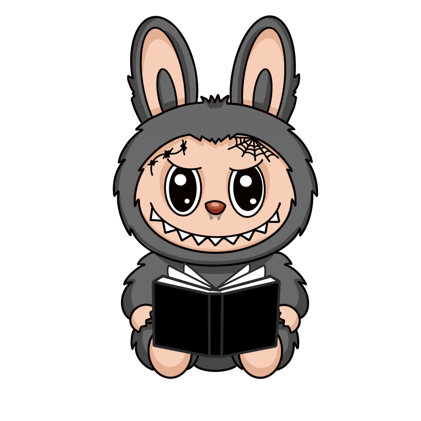 Reading Labubu Sticker Pack