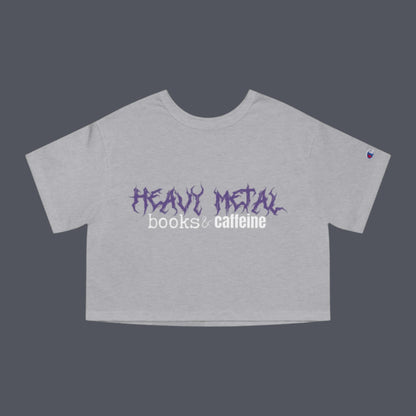 Heavy Metal, Books, & Caffeine Cropped T-Shirt