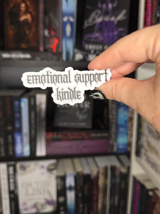 emotional support kindle sticker