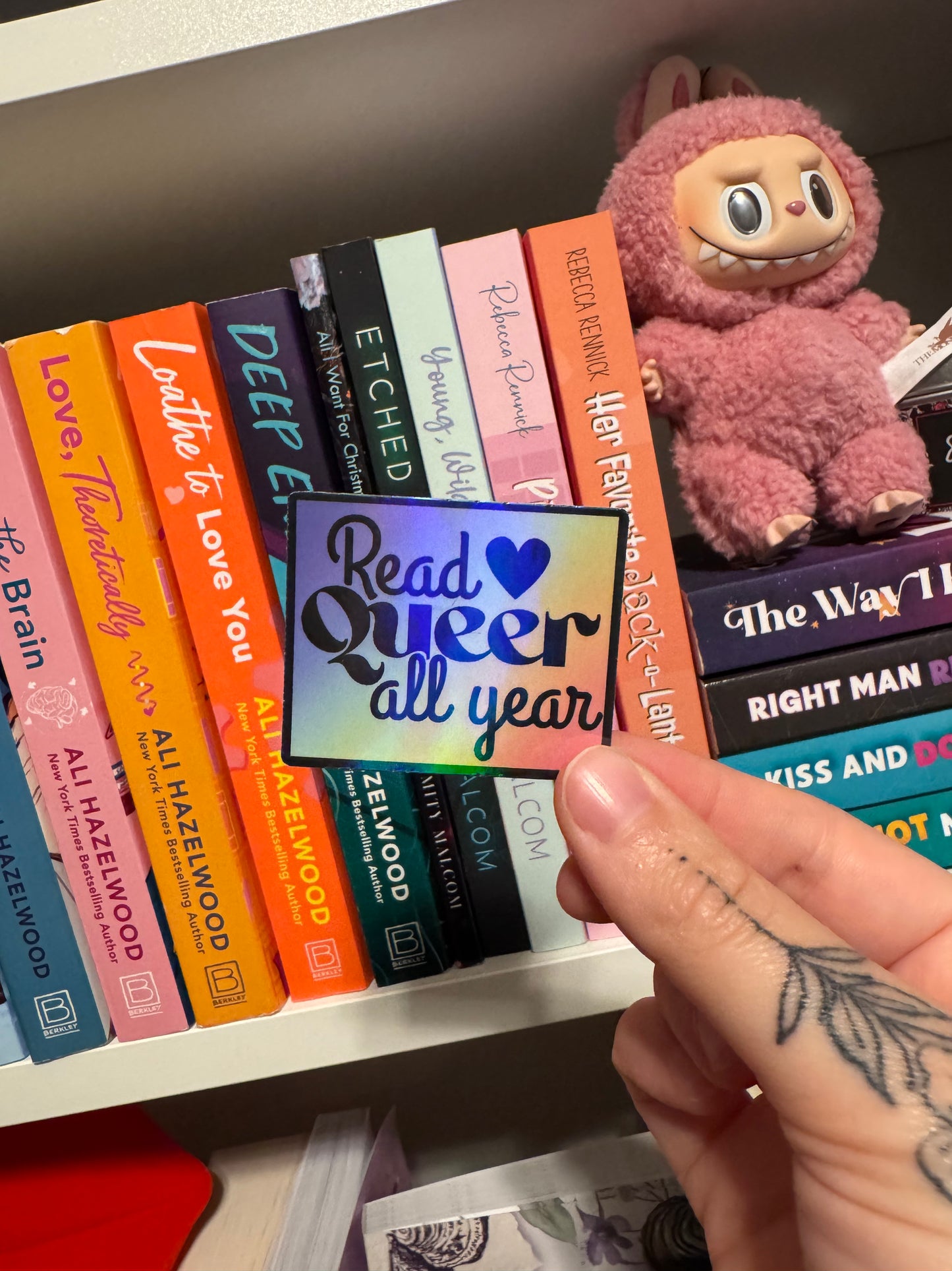 Read Queer All Year sticker