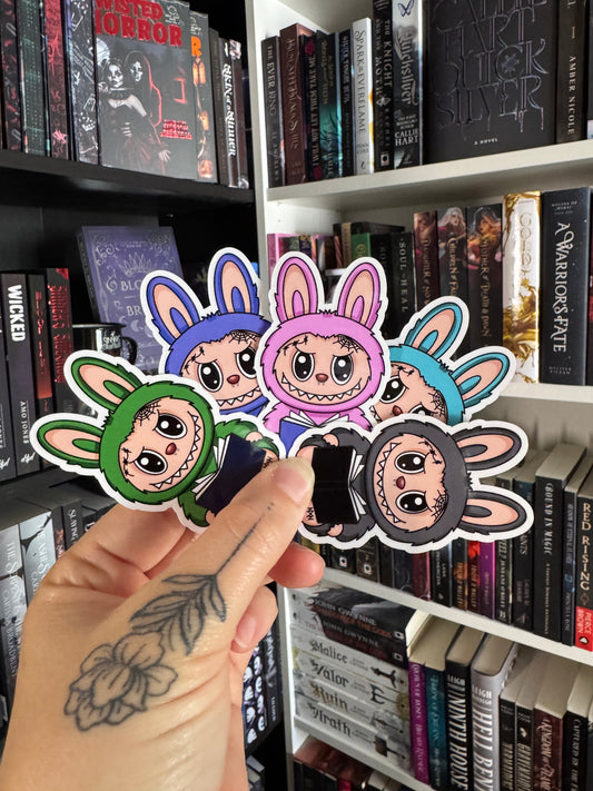 Reading Labubu Sticker Pack